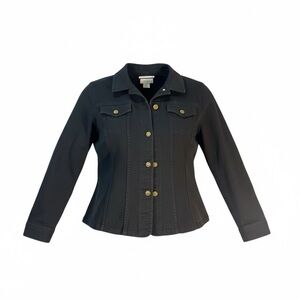 Classic Black Denim Jacket for Women